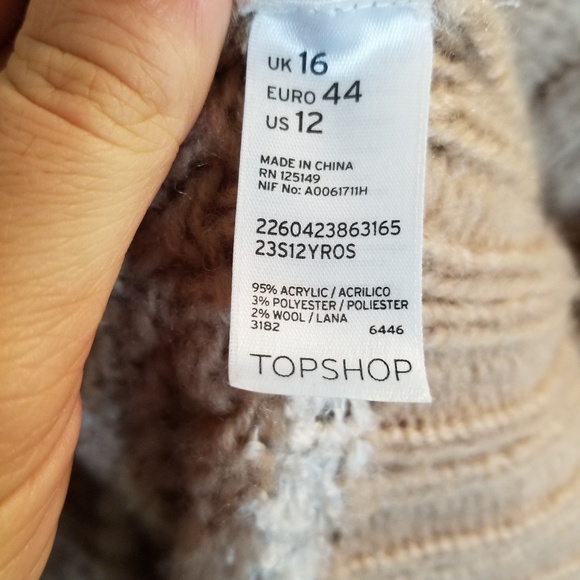 TopShop Cable Knit Sweater - Picture 5 of 5